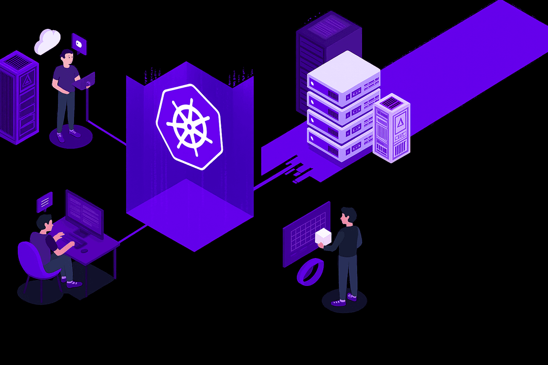 Kubernetes Container Orchestration Illustration